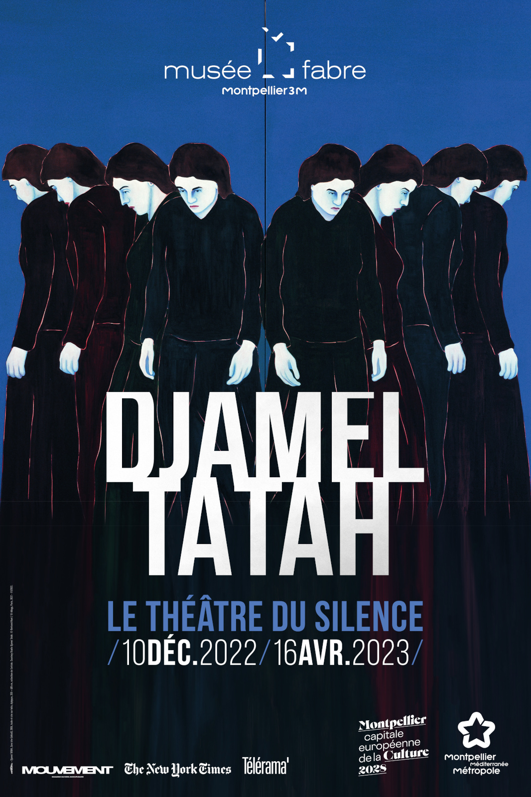 Affiche de l'exposition Djamel Tatah, le théâtre du silence